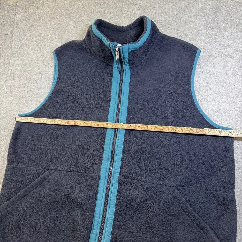 The North Face Carbondale Sherpa Fleece Vest Mens XXL Navy Full Zip Hiking